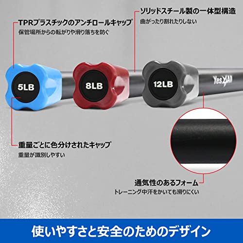 イエスフォーオール(Yes4All) ワークアウトウェイトバー トータルワークアウトバー...