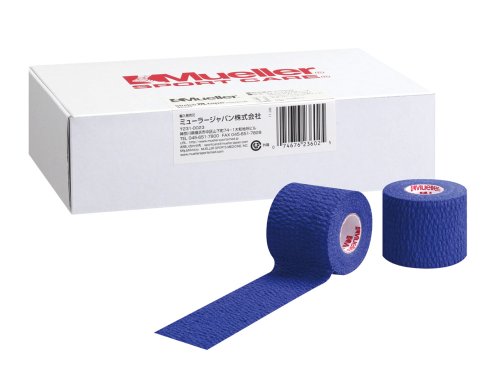 Mueller(ミューラー) ティアライトテープ ブルー Tear light Tape Blue 50mm [6個入り] ソフト伸縮テープ ス