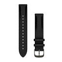 GARMIN(ガーミン) Quick Release バンド 18mm Black Leather/Brushed Slate 【日本正規品】