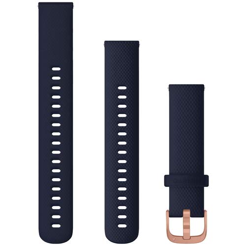 GARMIN Quick Release バンド 18mm Navy Silicone/Rose G