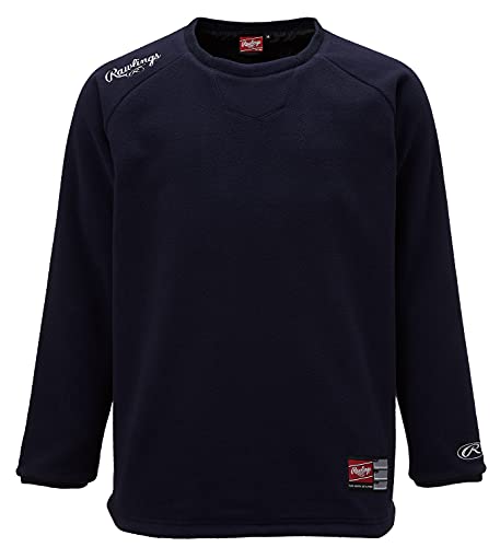 ローリングス(Rawlings) 野球用 大人用 ハイパーWB長袖 フリースシャツ(裏付) AOS11F10 ネイビー サイズ M