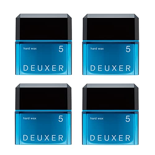 ナンバースリー DEUXER(デューサー) ハードワックス5(4個セット) ヘアワックス フローラルベリー ブルー (x 4)