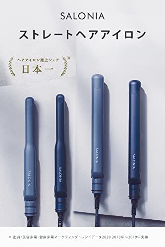 SALONIA サロニア ストレートアイロン プロ仕様230℃ 海外対応 ホワイト プレート35mm