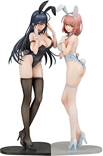 イコモチ先生オリジナルキャラクター 黒バニー葵&白バニー夏芽 2体セット 1/6スケール プラスチック製 塗装済み完成品フィギュア EN9248