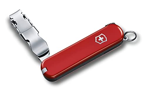 VICTORINOX(ビクトリノックス) ネイルクリップ 582 レッド 爪切り つめきり ネイルクリッパー ピンセット つまようじ付き ネイル