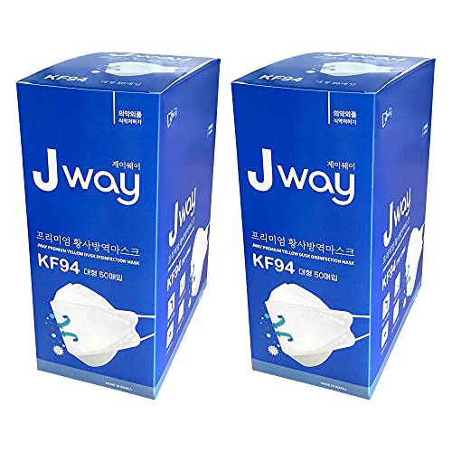 [メディク] Jway KF94 高性能3層フィルターマスク 100枚 使い捨て 不織布 立体3Dマスク PM2.5 飛沫 花粉 MCH-KF9