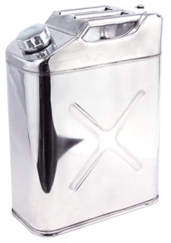 エマーソン(Emerson) 縦型ステンレスガソリン携行缶 20L 消防法適合品 UN 鋼板厚0.8mm トリプルハンド..