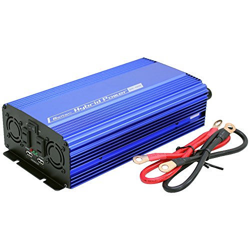 メルテック 車載用 インバーター 2way(USB&コンセント) DC12V コンセント2口800W USB2口2.4A 静音タイプ Melte