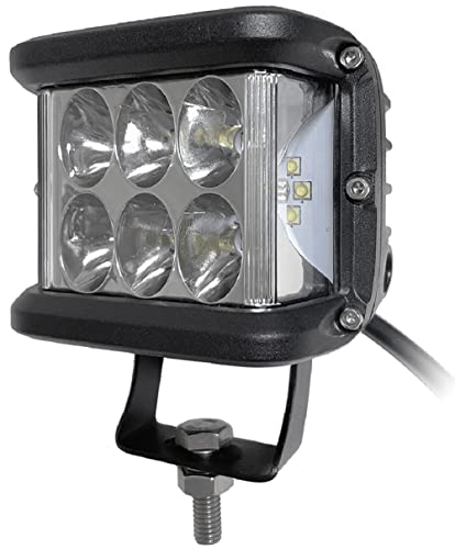 カシムラ 左右まで明るいLEDワークライト 広角タイプ LED12灯 36W 照射角度 約180度 白色発光 IP67対応 ノイズ対策品 NML