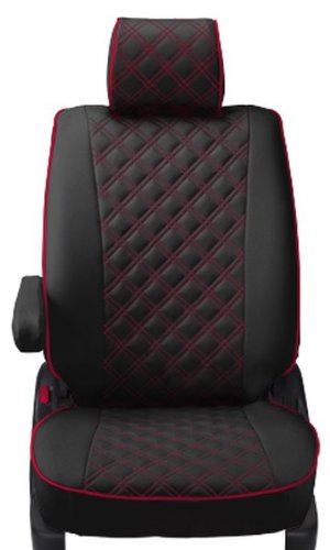 樂天商城 - クラッツィオ シートカバー ハイエースバン/レジアスエースバン H200系 Clazzio キルティング ブラック×レッドステッチ ET-109