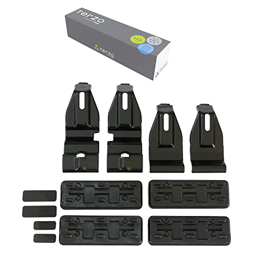 Terzo テルッツォ (by PIAA) ルーフキャリア ベースキャリア ホルダー 4個入 ブラック 【トヨタ ノア ..