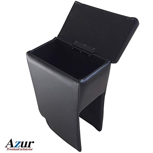 クロスワン 楽天市場店のAzur アームレスト 軽自動車 ハイゼットトラック S500P/S510P ブラック 黒 レザー風 日本製 トヨタ コンソールボックス｜アングル2
