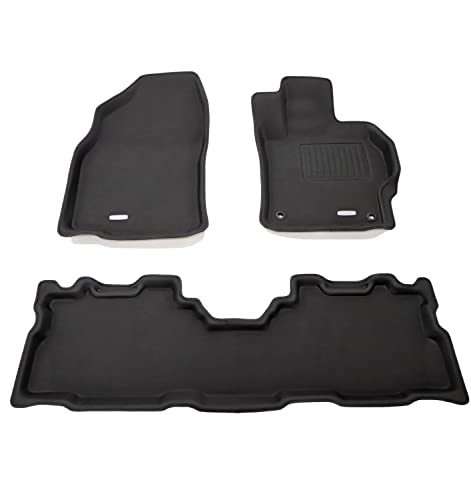 クラッツィオ フロアマット 立体タイプ 1台分セット プリウスα/メビウス H23/5~ 5人乗り NEWラバータイプ ブラック ET-0128