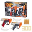 ナーフ PRO ジェルファイヤー GELFIRE デュアル・ウィールド 2パック、ブラスター2本、プライミング不要、ジェルボール300個、ジェル