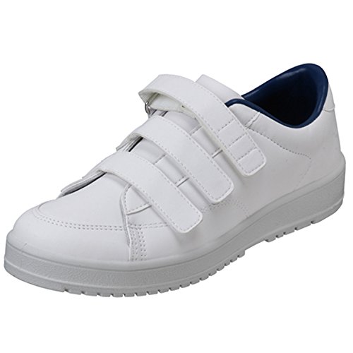 [ムーンスター] メンズ/レディース リハビリ 介護靴 Vステップ07 (両足同サイズ) ホワイト 27 cm 3E