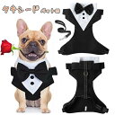 ドッグ 服 犬 タキシード 大型犬 中型犬 小型犬 超小型犬 ペット スーツ 蝶ネクタイ付き フォーマル ハーネス おめかし お出かけ 記念日 パーティー 犬服 正装 結婚式 お誕生日 バースデー 写真映え(4)
