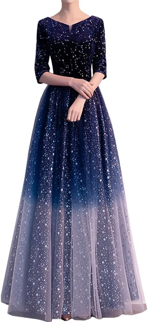 レディース パーティードレス ドレス イブニングドレス ロングドレス フォーマルドレス 宴会ドレス ワンピース タイトドレス 星柄 エレガント フォーマル スリム 結婚式 披露宴 パーティー 演奏会