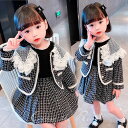 入学式 スーツ 女の子 セットアップ 90 100 2点セット 卒業式 小学生 ピアノ発表会 卒服 韓国 スカート コート フォーマル 子供 長袖 子供 服 レ...