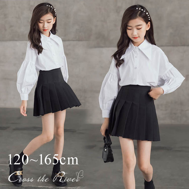 卒業式 スーツ 女の子 入学式 セットアップ ニット セーター 重ね着風 スカート レース 紺色 グレー セット 卒服 小学校女子 キッズ ゆったり 小学生 韓...