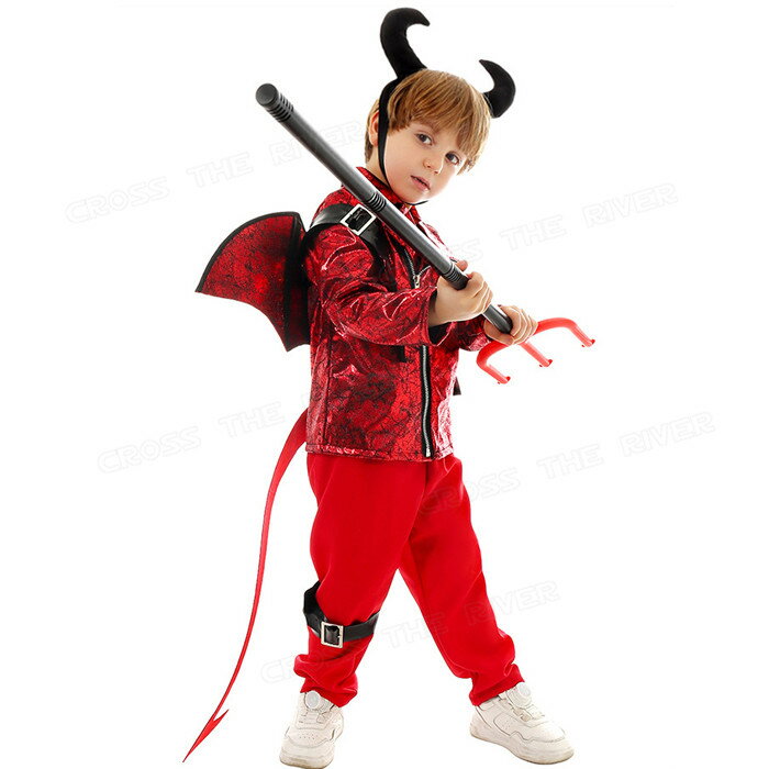 ハロウィン 衣装 子供 悪魔 男の子 女の子 ハロウィン 衣装 子供 お化け サタン ハロウィン コスプレ 子供 ハロウィン 仮装 子供 ハロウィン 仮装 小学生 100 110 120 130 140 150 セット 5点 3点