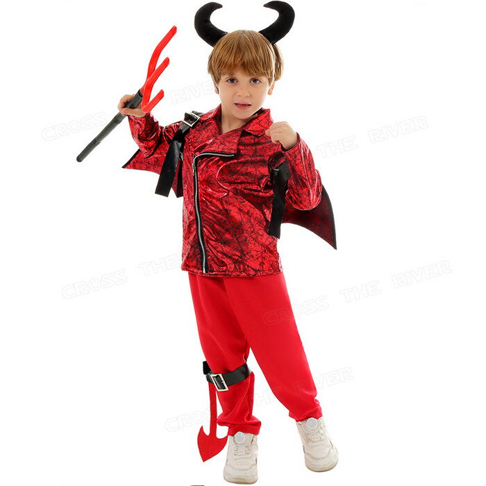 ハロウィン 衣装 子供 悪魔 男の子 女の子 ハロウィン 衣装 子供 お化け サタン ハロウィン コスプレ 子供 ハロウィン 仮装 子供 ハロウィン 仮装 小学生 100 110 120 130 140 150 セット 5点 3点