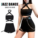 黒 k-pop 衣装 レディース ダンス衣装 セットアップ トップス パンツ へそ出し ヒップホップ ジャズダンス セット 大人 シャツ ブラック ダンス hi...