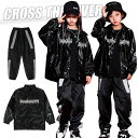 k-pop 衣装 キラキラ キッズダンス 黒パンツ セットアップ トップス 黒 ロングパンツ ジャケット 韓国 長パンツ ブラック ヒップホップ 長袖 女の子 ...