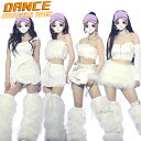 【4タイプ】kpop 衣装 ダンス衣装 セットアップ レディース 大人 アイドル 衣装 韓国 ダンス 白 もこもこ レッグカバー 可愛い タンクトップ へそ出し...