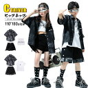 柄シャツ 黒 キッズダンス衣装 セットアップ ヒップホップ ハーフパンツ シャツ ゆったり 男の子 へそ出し トップス 女の子 ダンス衣装 キッズ K-pop ...