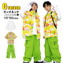 フルーツ柄 柄シャツ キッズダンス衣装 セットアップ ヒップホップ シャツ ロングパンツ グリーン ゆったり 男の子 女の子 トップス 長袖 k-pop 衣装 ...