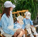 親子 ペアルック リンクコーデ 親子 セット 秋 親子ペア おそろい パーカー ブルー グラデーション 長袖 tシャツ トレーナー パーカー スウェット ペアt...
