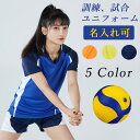 バレーボール ユニフォーム 女子 バレーボール 練習着 バレー 半袖 無地 中学生 高校生 ジュニア 上下セット 番号 ナンバー 名入れ バレーボールシャツ シ...