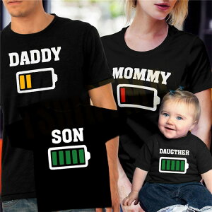 親子 ペアルック 赤ちゃん ロンパース リンクコーデ 親子 セット 夏 パパ ペアルック 父 娘 おそろい 兄弟 tシャツ 親子コーデ 母 息子 家族 お揃い 父の日 黒 ペアtシャツ ギフト 電池tシャツ 半袖 女の子 男の子 パパ ママ ベビー 親子 カップル プレゼント