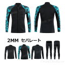 ウェットスーツ パンツ トップス ウェットスーツ 2mm セパレート 大きいサイズ ダイビングスーツ メンズ ウェットスーツ スプリング 単品 ウェットスーツサ...