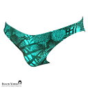 BLACK VARIA ブラックバリア blackvaria フルバック ビキニ ヤシの葉柄 ローライズ 下着 ビキニパンツ メンズ mens ファッション お...