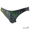 BLACK VARIA ブラックバリア blackvaria フルバック マイクロビキニ ヒョウ柄 レオパード ローライズ メンズ 下着 パンツ mens ファッション セクシー ジム スポーツ(グレー灰イエロー黄) uw073