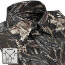 サテンシャツ ドゥエボットーニ ボタニカル柄 ドレスシャツ レギュラーカラー ジャガード パーティー メンズ mens ファッション(ブラック黒ブラウン茶) 221253