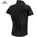 ポロシャツ イタリアンカラー パイル素材 タオル地 メンズ スキッパー 半袖 襟ワイヤー ストレッチ ポロ mens(ブラック黒) 342442 2