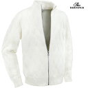 ニット ジャケット バスケット柄 スタンドカラー ざっくり ジップアップ 長袖 メンズ mens ファッション おしゃれ(ホワイト白) 413243