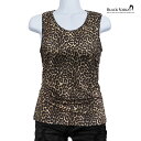 BLACK VARIA ブラックバリア blackvaria レディース タンクトップ レオパード柄 豹 アニマル 総柄 トップス タンク ファッション おしゃ...
