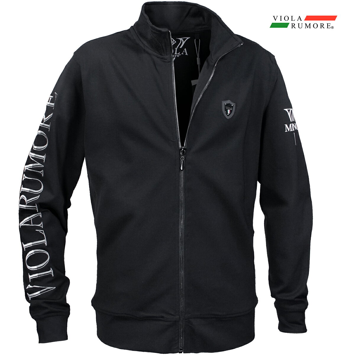 VIOLA rumore ヴィオラ 黒 L ZIP UP キレイめ ゴルフ viola rumore 