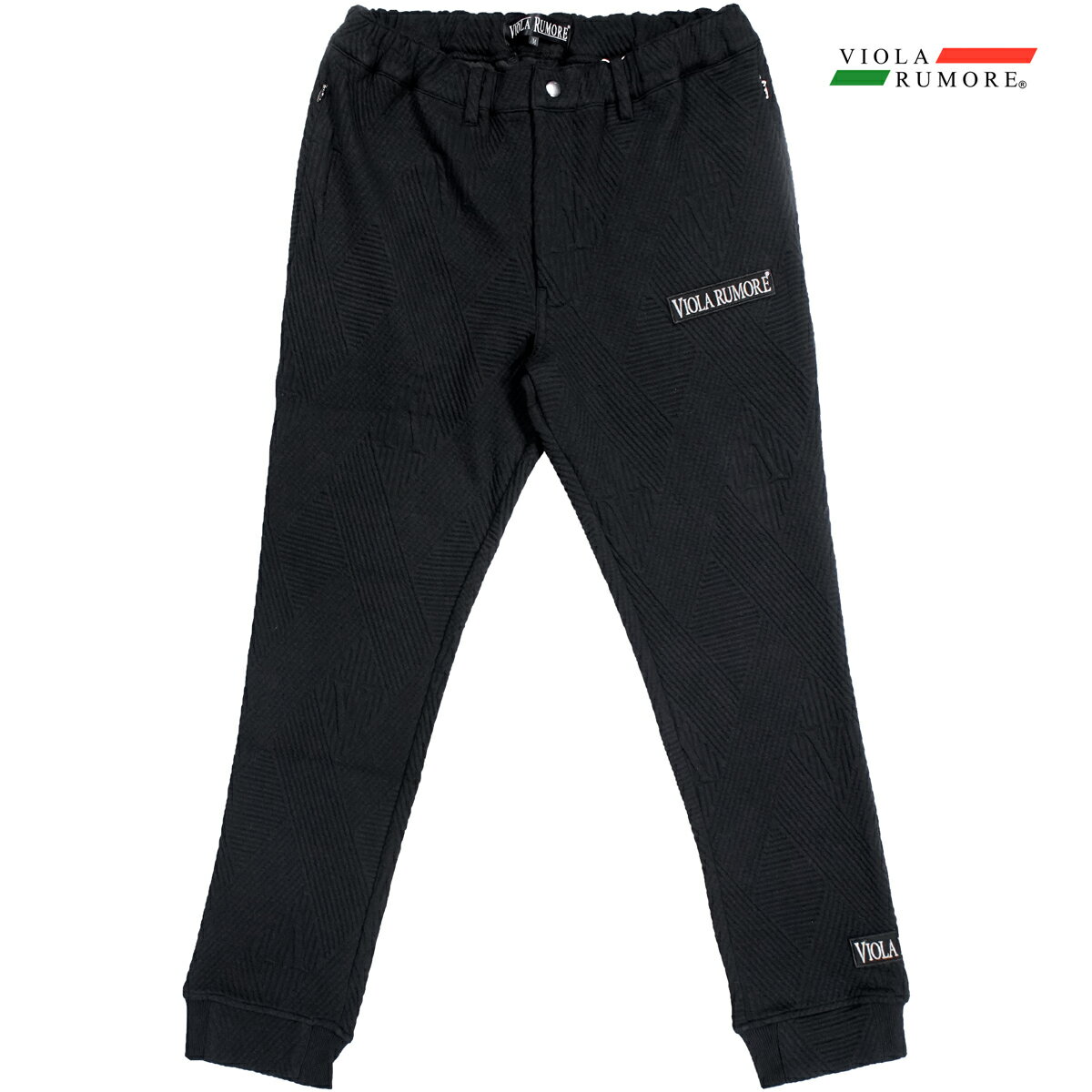 乐天商城 - VIOLA rumore ヴィオラ ビオラ テーパードパンツ 接結ジャガード メンズ ボトム mens(ブラック黒) 62132