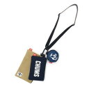 (チャムス)CHUMS 3P Shoulder Pouch Sweat Nylon (Navy x BG)|キーケース コインケース 小銭入れ 小物収納 メンズ レディース ブランド アウトドアブランド コンパクト カードケース icカートケース 定期入れ アウトドア 小物収納ケース 持ち運び