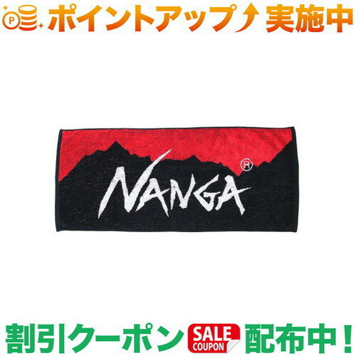 (ナンガ)NANGA NANGA ロゴ フェイスタオル (RED/BLK)