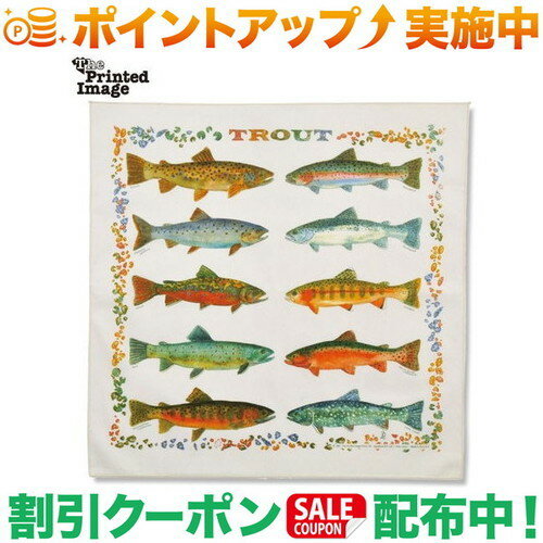 クーポン配布中★(ザ プリンテッド イメージ)The Printed Image ネイチャープリントバンダナ トラウト クーポン配布中★(ザ プリンテッド イメージ)The Printed Image ネイチャープリントバンダナ トラウト