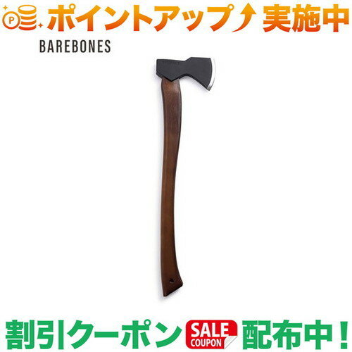 ■SPEC■・ブレード：約15.7cm・ハンドル：約60cm・素材：ステンレススチール、木製（ヒッコリー）・付属品：シースBarebones ベアボーンズ フェリングアックス はシンプルな構造で使いやすい斧です。硬度の高いヒッコリーは、アックスのハンドルとしてとして信頼度も高く、ベアボーンズ社では手のひらになじむ独特の形状で手になじみ、使うごとに愛着のわくアイテムです。出品商品の在庫について当店・仕入先に在庫のある商品を出品しています。当店に在庫が無かった場合、メーカー取寄せ後の発送になる場合がございます。複数店舗販売、入荷数が少ない商品、ご注文後に仕入先に手配する商品もございますのでご注文をいただいても、納期遅延や在庫を切らしている場合がございます。その際はメールにてご連絡させていただきます。品切れの際はご容赦下さいませ。