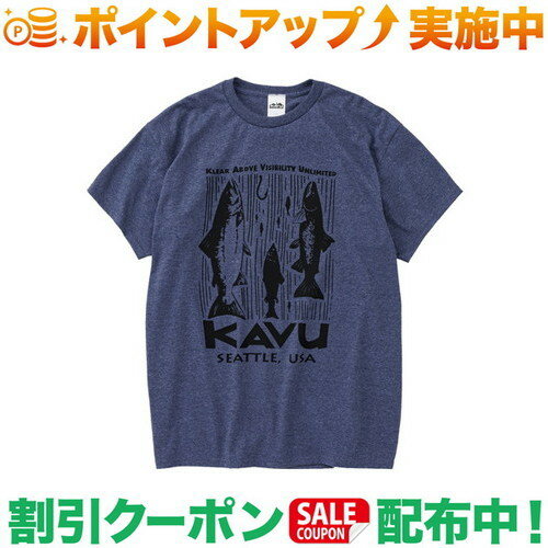乐天商城 - クーポン配布中★(カブー)KAVU サーモンTee (Heather Navy)