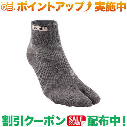 樂天商城 - クーポン配布中★(インジンジ)injinji スプリットトゥミニクルー (アッシュ)