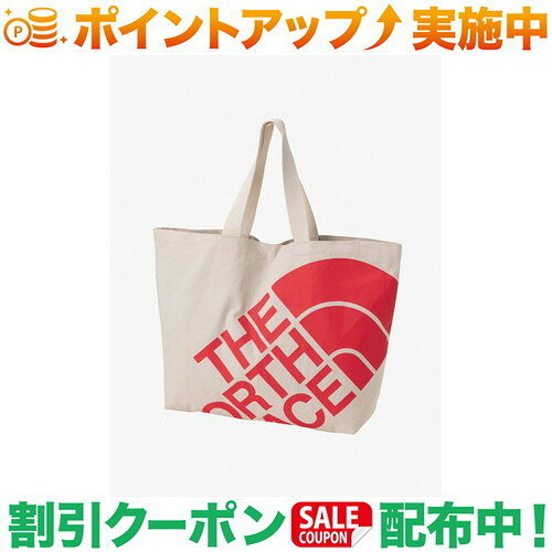 Tote Bag - クーポン配布中★(ザ・ノース・フェイス)THE NORTH FACE ランプトートL (ナチュラル×ファイアリーレッド)