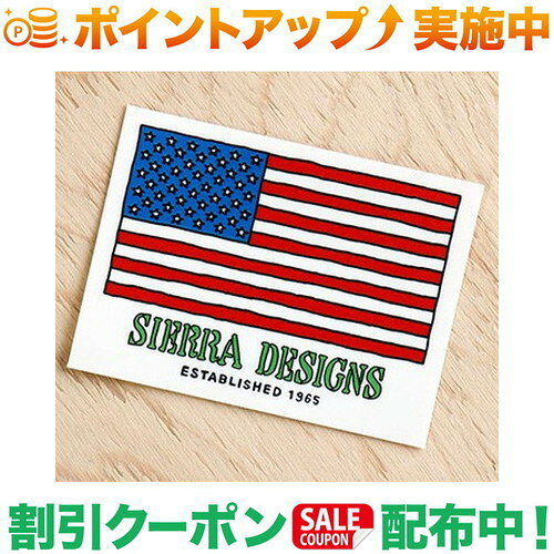 クーポン配布中★(シエラデザインズ)SIERRA DESIGNS POP THE STAR & STRIPES STICKER